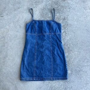 Vintage 90s Y2K Old Navy Denim Mini Slip Dress